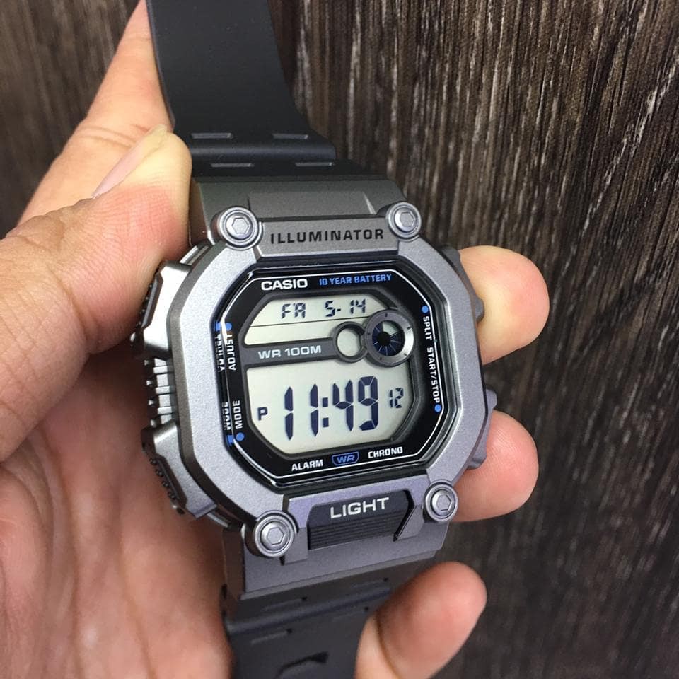 Đồng hồ Nam dây nhựa Casio W-737H chính hãng bảo hành 1 năm Pin trọn đời