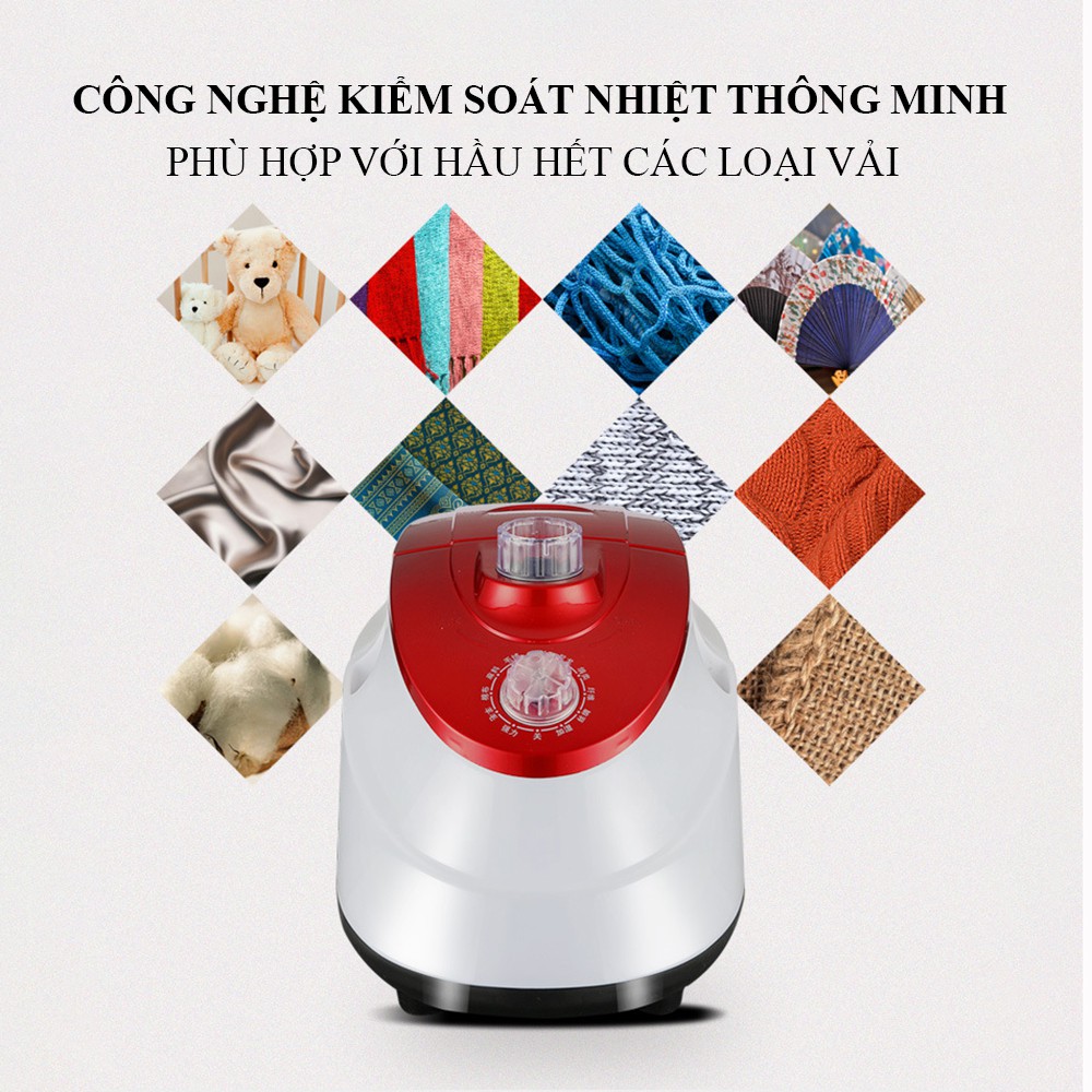 Bàn là hơi nước gia đình kiểu đứng cao cấp.Bàn ủi hơi nước đứng công suất 1800W, dung tích 2L, cảm biến nhiệt thông minh