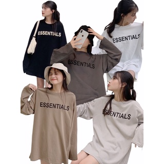 áo thun dài tay in chữ Essentials AP500 LOLLIE STUDIO