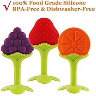 ĐỒ CHƠI GẶM NƯỚU SILICON  HOA QUẢ CHO BÉ