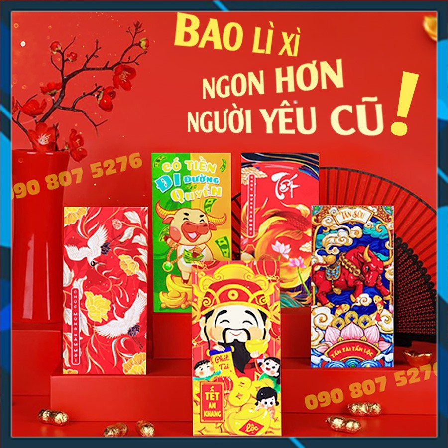 [DEAL 1K] 04 Bao Lì Xì Tết 2021 Giá 1K - Siêu Đẹp Được Chọn Mẫu [Siêu Rẻ]