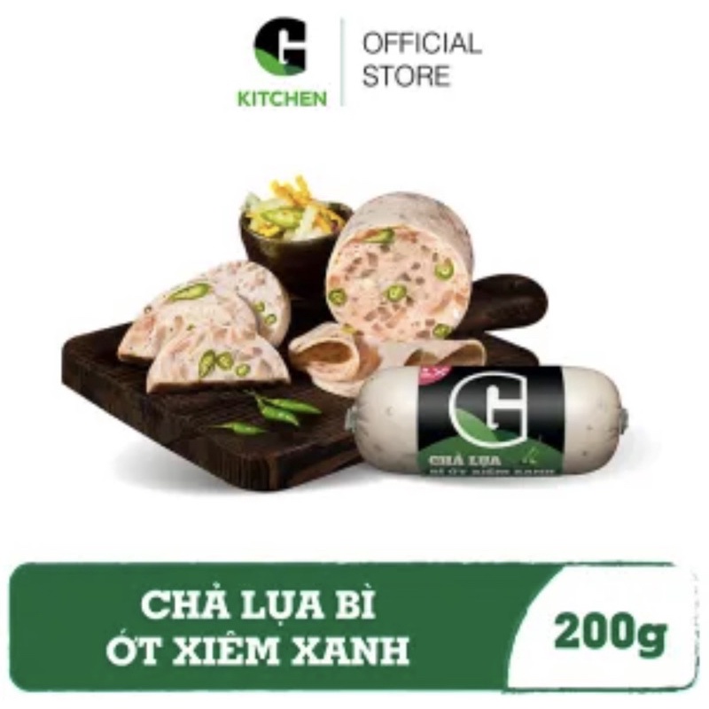 Chả lụa bì ớt xiêm xanh