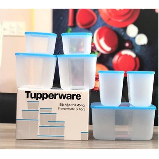 Bộ hộp trữ đông Tupperware  Freezermate (7 hộp) NẮP TRƠN
