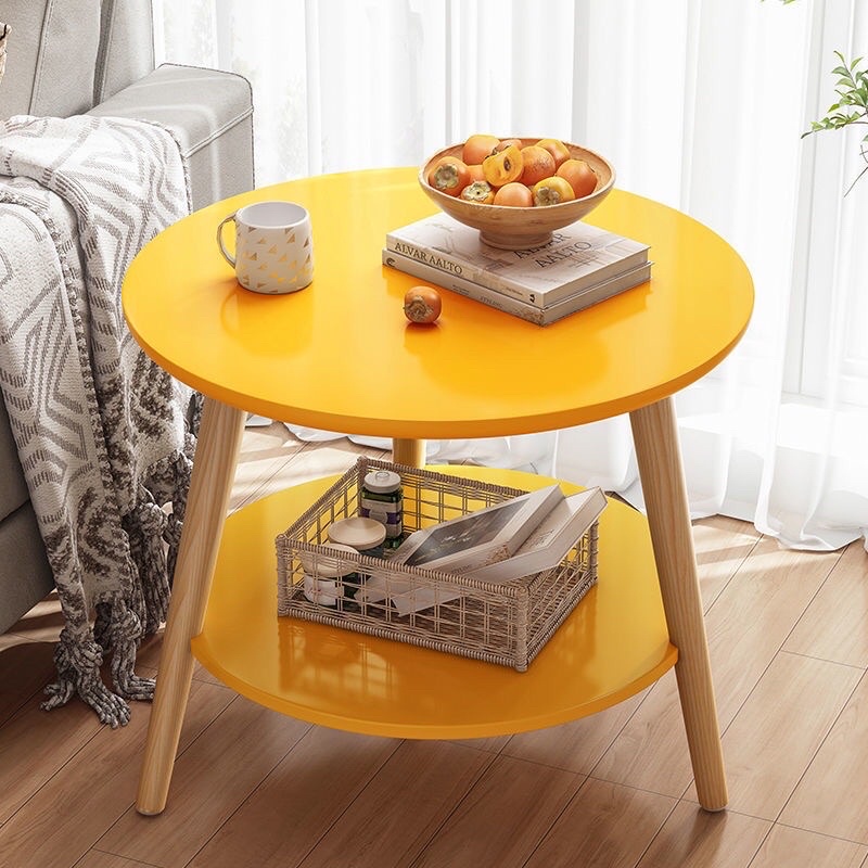 Bàn trà cafe 2 mặt bàn chân tròn IGA -GP54, bàn sofa chân gỗ và bàn gấp gọn GM55 | BigBuy360 - bigbuy360.vn