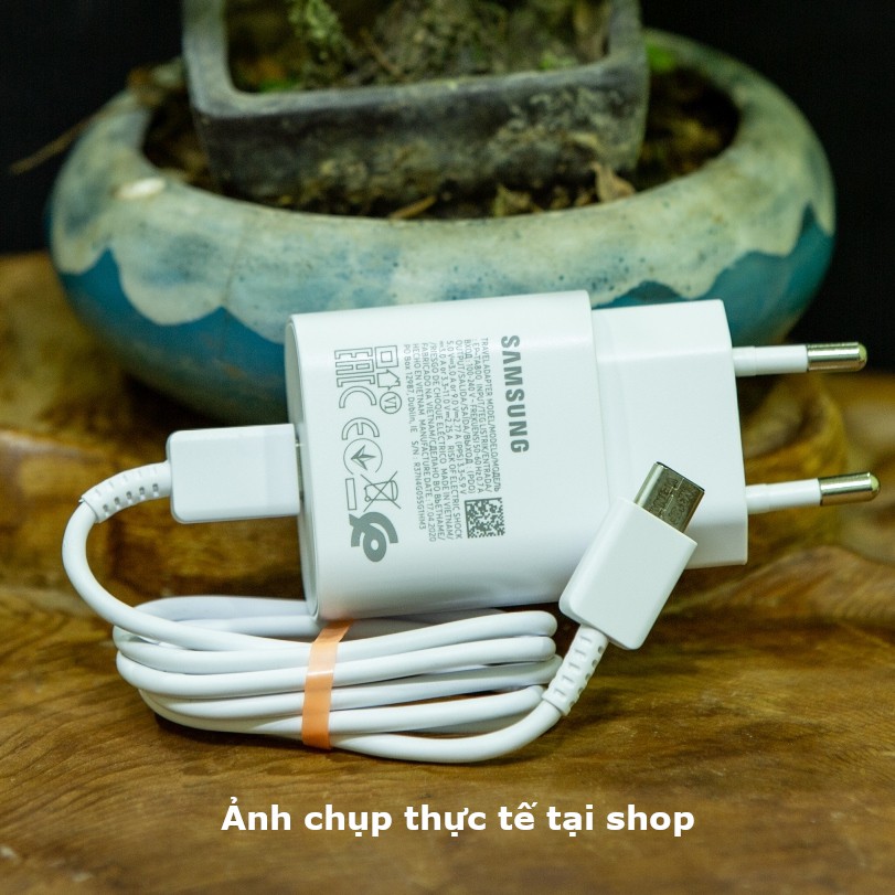 Bộ sạc Sam Sung Siêu nhanh hàng chính hãng chân Type C to Type C, công suất 25W - (mã SA01)