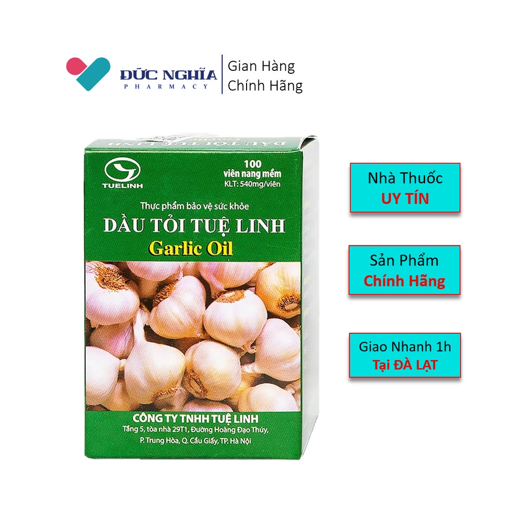 Dầu tỏi Tuệ Linh 100 viên