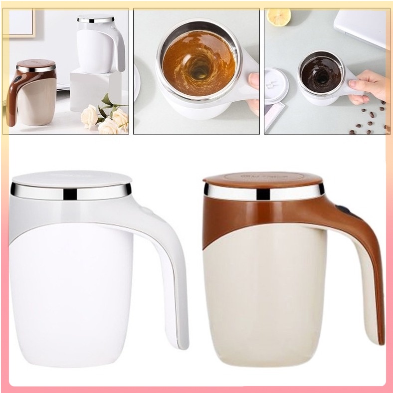 380ML khuấy tự động ly cafe Cốc quay từ tính , inox 304 380ml cốc giữ nhiệt thông minh