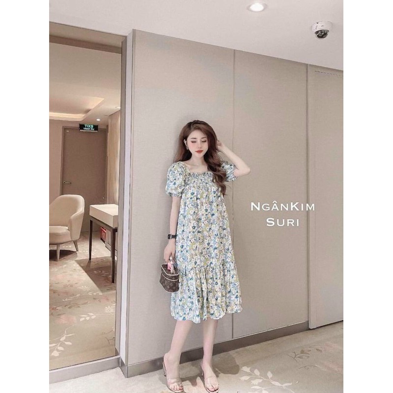 [Siêu Hot] Váy Hoa Thô 2 Màu Đuôi Cá, Đầm Hoa Nhí Dáng Suông Siêu Xinh Có Ảnh Thật Kèm Video | BigBuy360 - bigbuy360.vn