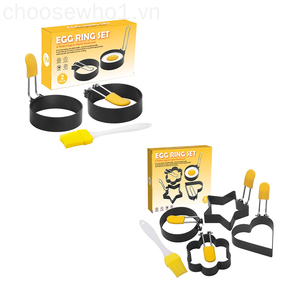 Khuôn Chiên Trứng Chống Dính Bằng Thép Không Gỉ