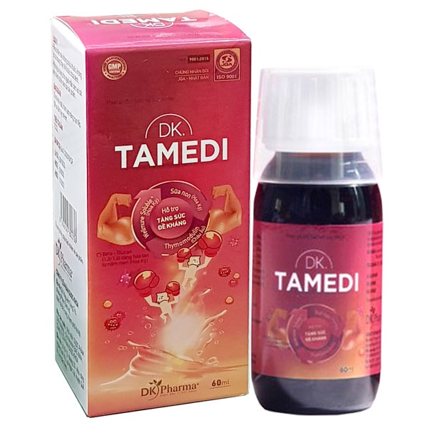 DK.TAMEDI – Giúp tăng cường hệ miễn dịch cho trẻ, giảm viêm đường hô hấp, tiêu chảy do sức đề kháng kém (60ml)