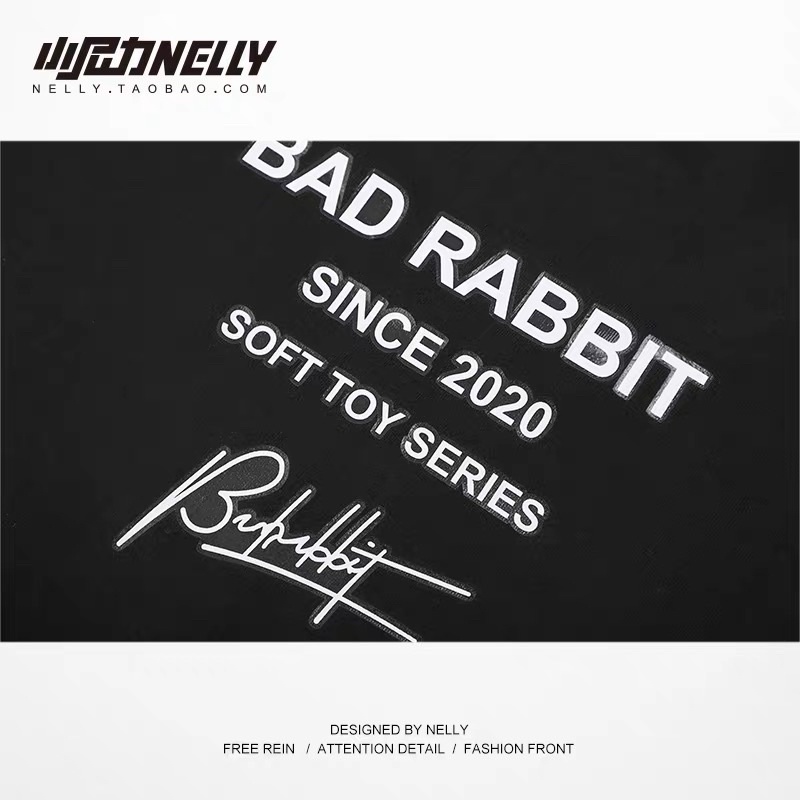 Áo phông nam nữ mùa hè BAD RABBIT gấu nâu thời trang