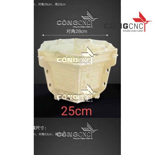 Khuôn Chậu Mini, Khuôn Chậu Lục Giác 25