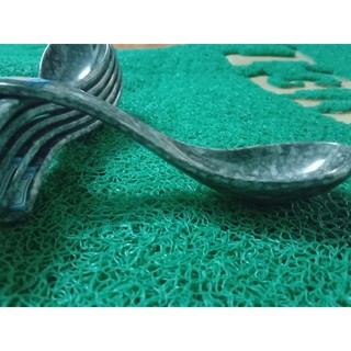 Combo 10 Muỗng vân đá xanh đen Melamine