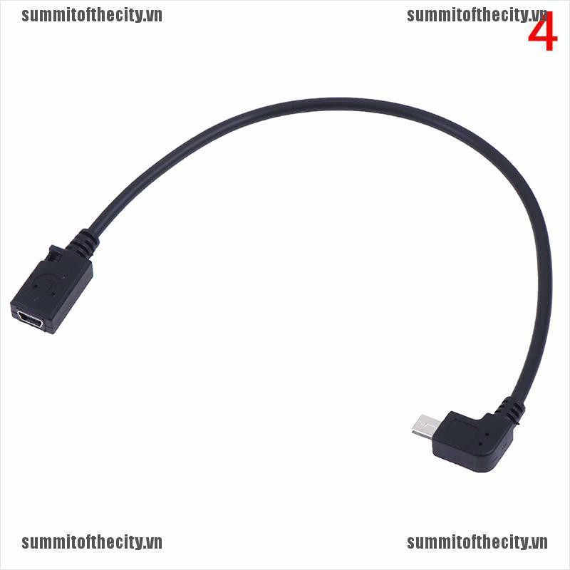 Cáp chuyển đổi đầu cắm Micro USB sang cổng cắm Mini USB góc 90 độ tiện dụng