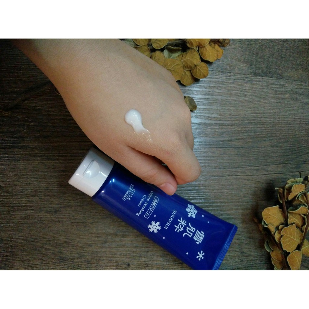 Sữa rửa mặt làm trắng sáng da Kose Sekkisui White Washing Cream 120g