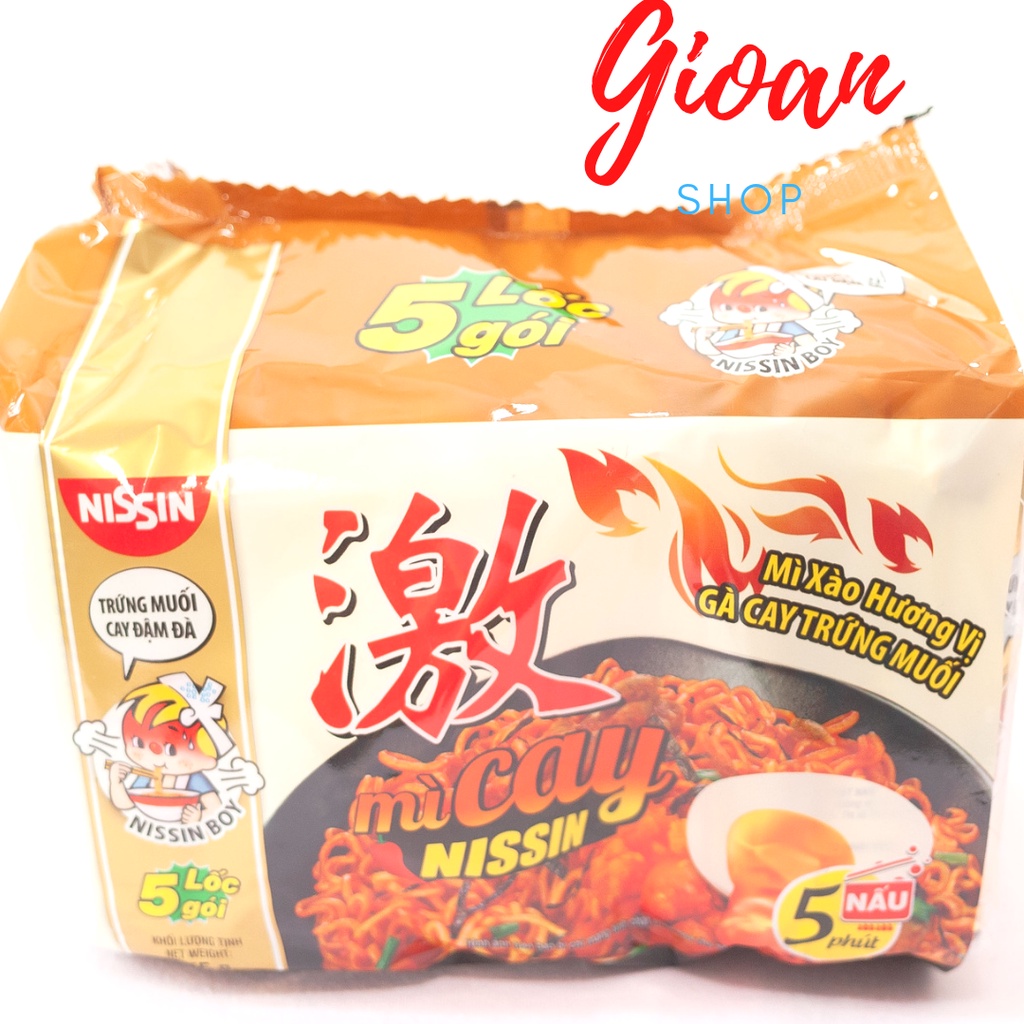 MÌ CAY NISSIN CHUẨN VỊ HÀN QUỐC (Lốc 5 Gói)