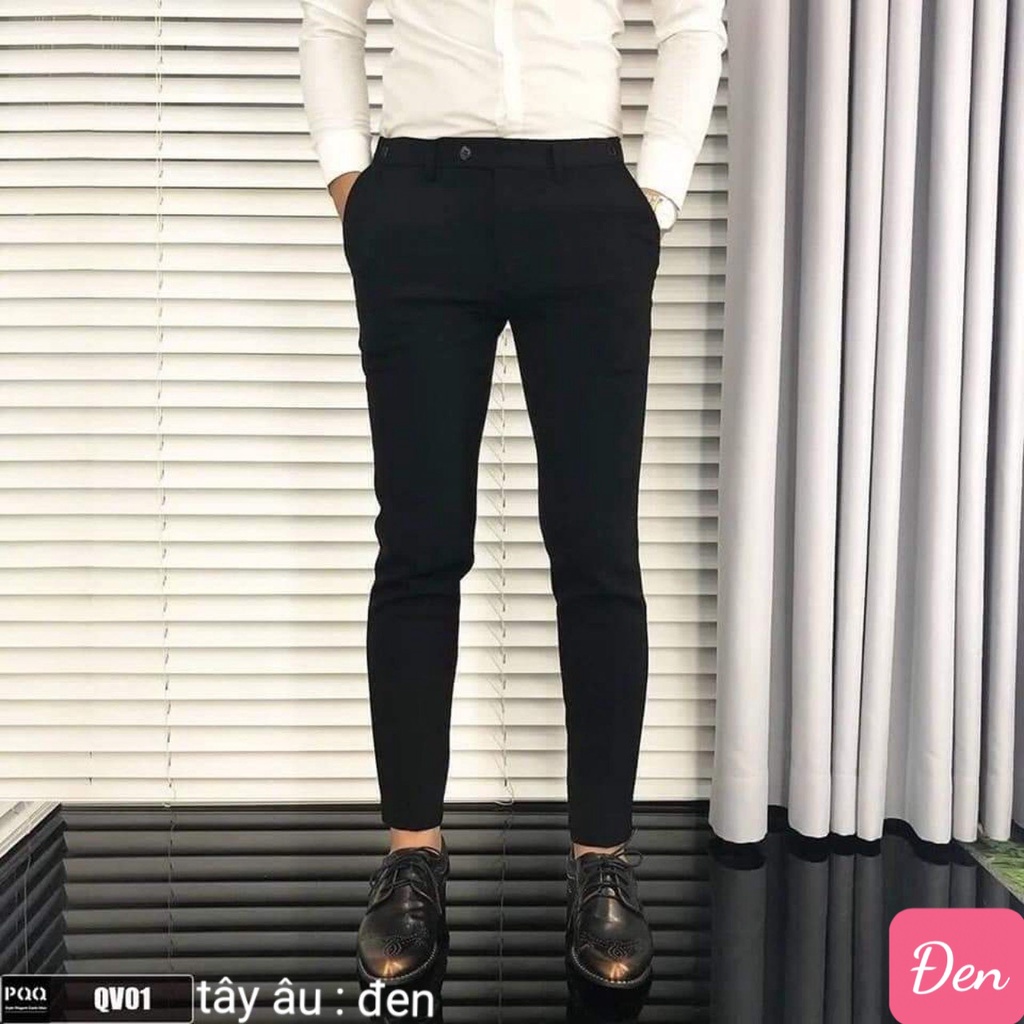Quần tây âu nam cao cấp kiểu dáng hàn quốc chất kiệu kate co dãn nhẹ - quần tây nam công sở học sinh phom chuẩn HAVADO12
