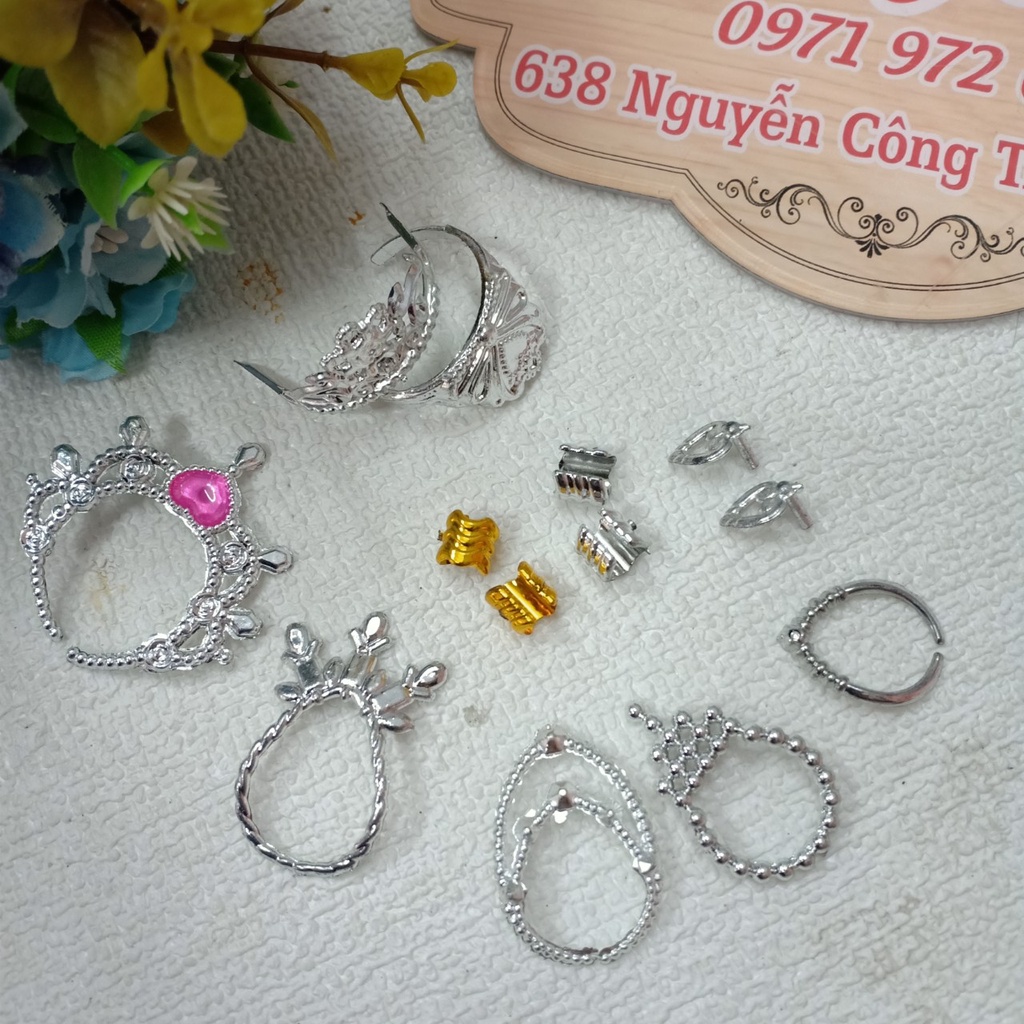 Phụ Kiện Thời Trang Búp bê Barbie Cao 30cm -Trang Sức vòng cổ,vòng tay,vương miện,bông tai,kẹp tóc,kính mắt