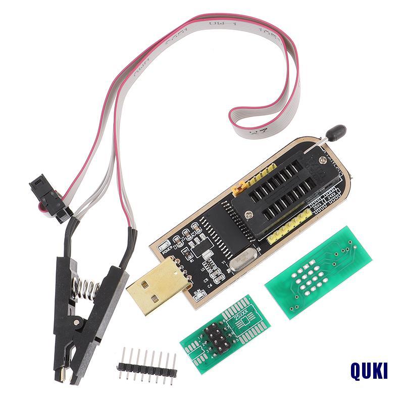 Mô Đun Lập Trình Ch341A 24 25 Series Eeprom Flash Bios Usb Kèm Kẹp Soic8