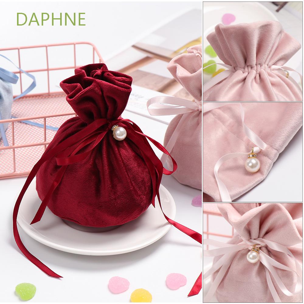 Túi Nhung Dây Rút Dùng Đựng Quà Thiết Kế Thời Trang Xinh Xắn | BigBuy360 - bigbuy360.vn