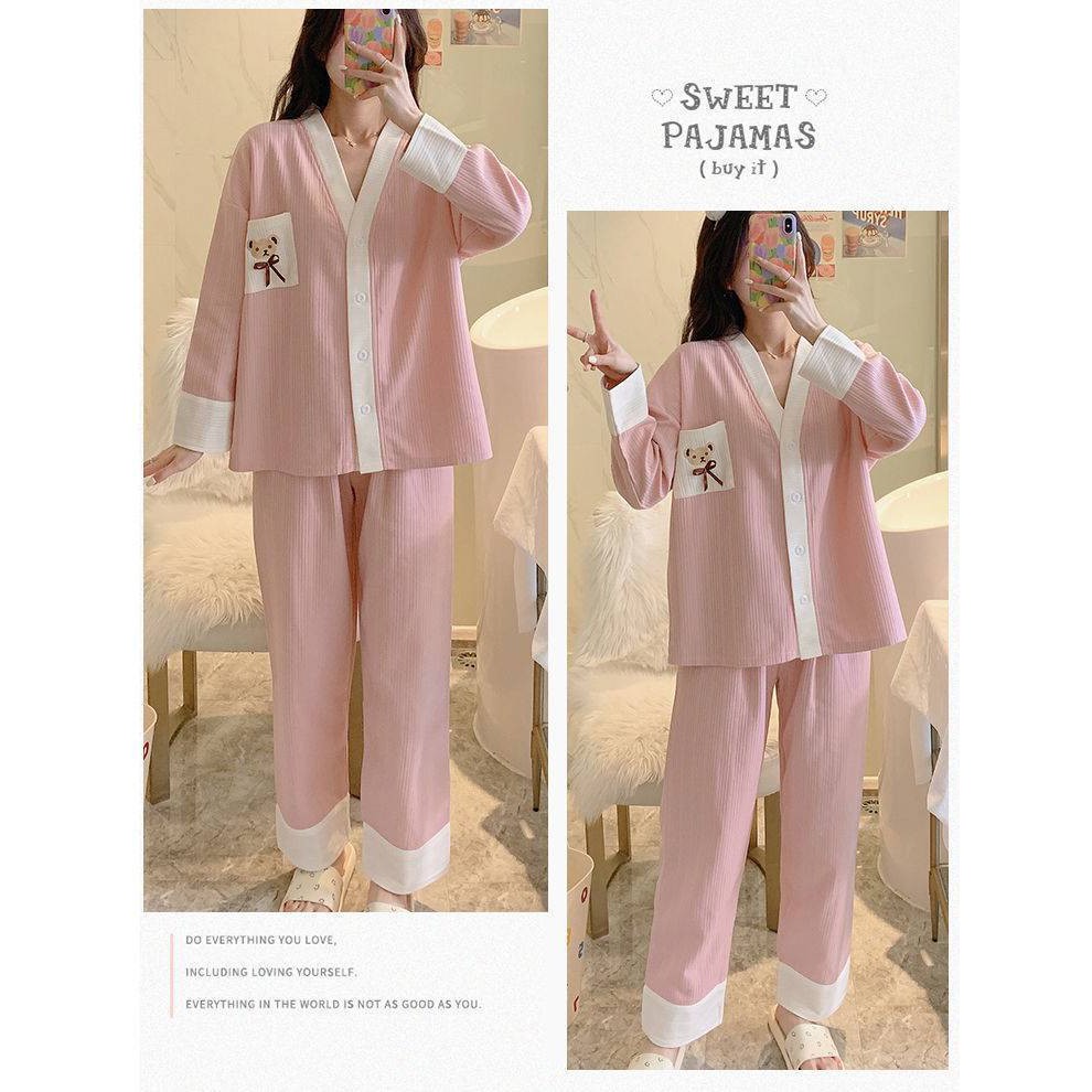 Đồ Ngủ Nữ Cao Cấp Guu Cotton Dài Tay Công Chúa Dễ Thương BDTD03 | WebRaoVat - webraovat.net.vn