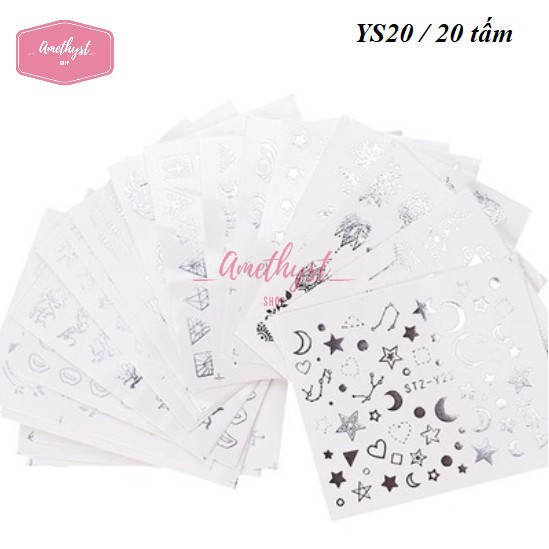 Set Bộ Sticker Dán Trang Trí Móng - Nhóm 1