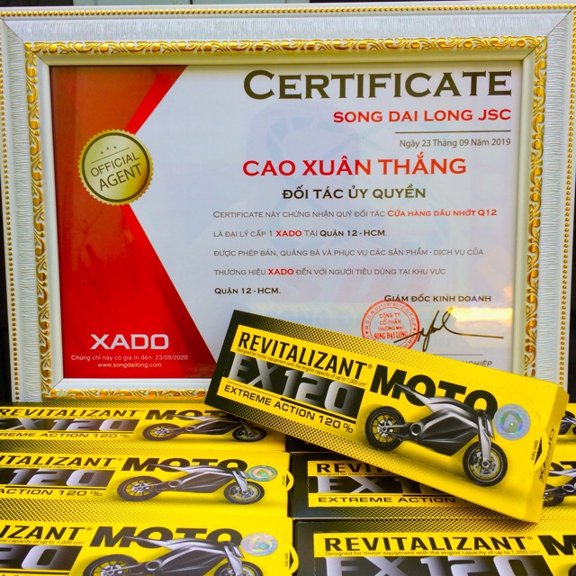 XADO EX120 REVITALIZANT MOTO - Made in Ukraina Hoạt Chất Phục Hồi Động Cơ Xe Máy Công Nghệ Nano