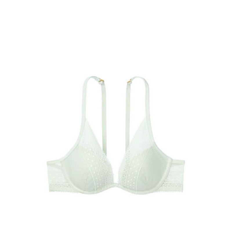 Lightly lined lace plunge bra [Hàng order]