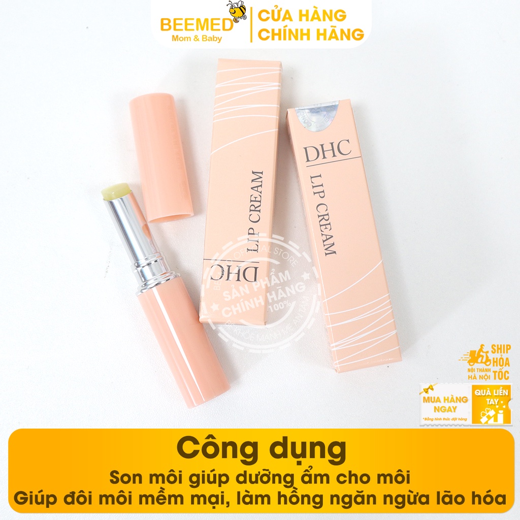 Son dưỡng môi - DHC Lip Cream - Dưỡng ẩm, không màu dùng được cho cả nữ và nam từ dầu ô liu - Chính Hãng DHC Nhật Bản