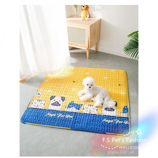 ♡ F.S ♡Thảm Trải Sàn Cho Thú Cưng Đa Chức Năng, Thảm Sofa/Mèo Con Chó/Thảm Chó Mèo Cotton/Cho Bé Bò