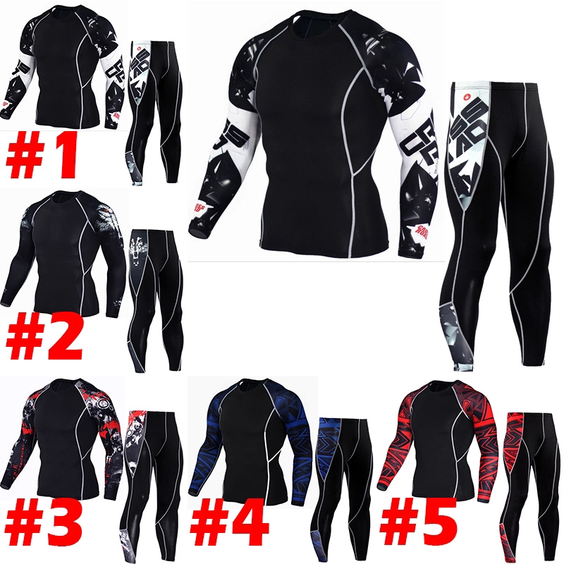 Bộ Áo Quần Bó Sát In Hình 3d Cá Tính Cho Nam