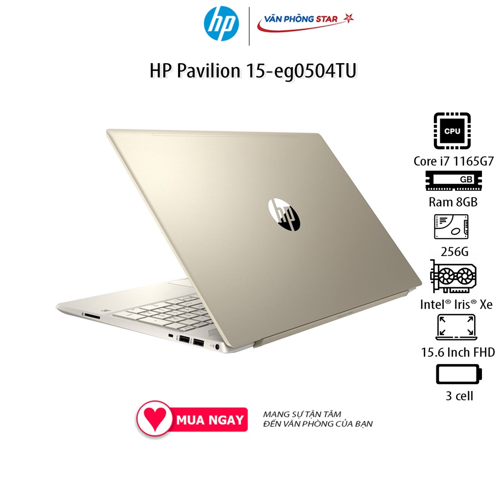 Laptop HP Pavilion 15-eg2055TU (6K785PA) (i7-1260P/8GB RAM/512GB SSD/15.6 FHD/Win11)
