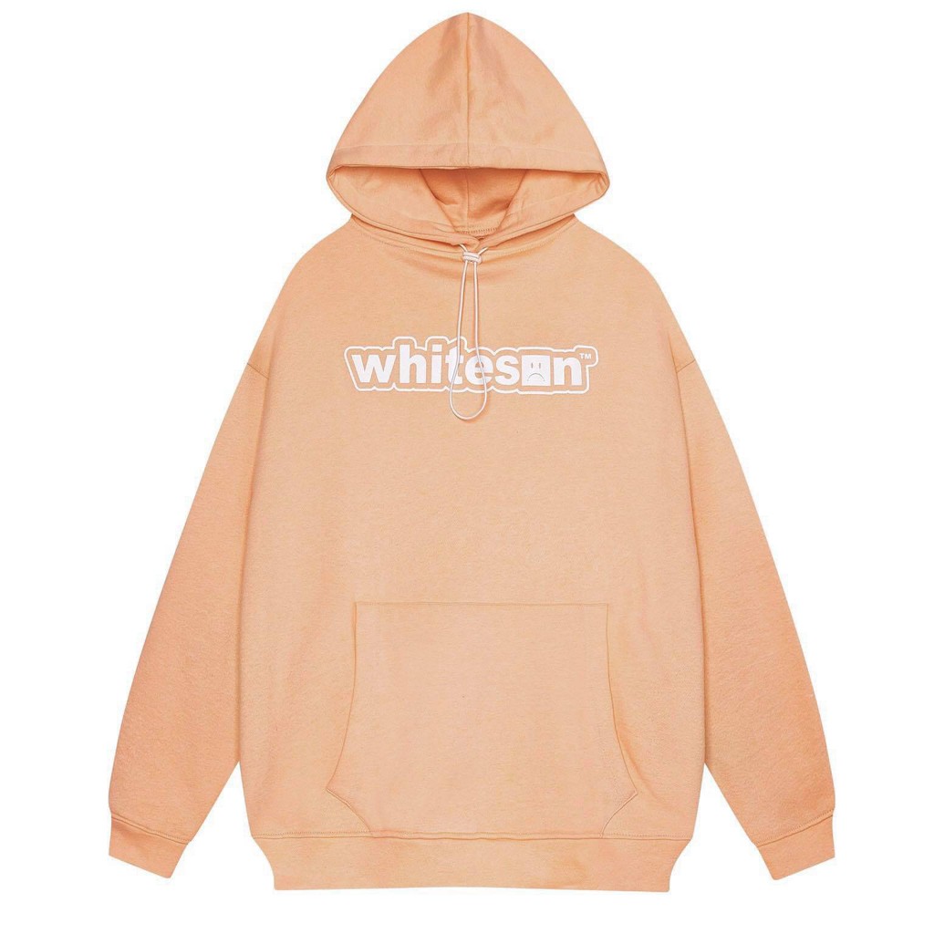 ÁO KHOÁC HOODIE WHITESON "LOGO VER2" CAM ĐÀO