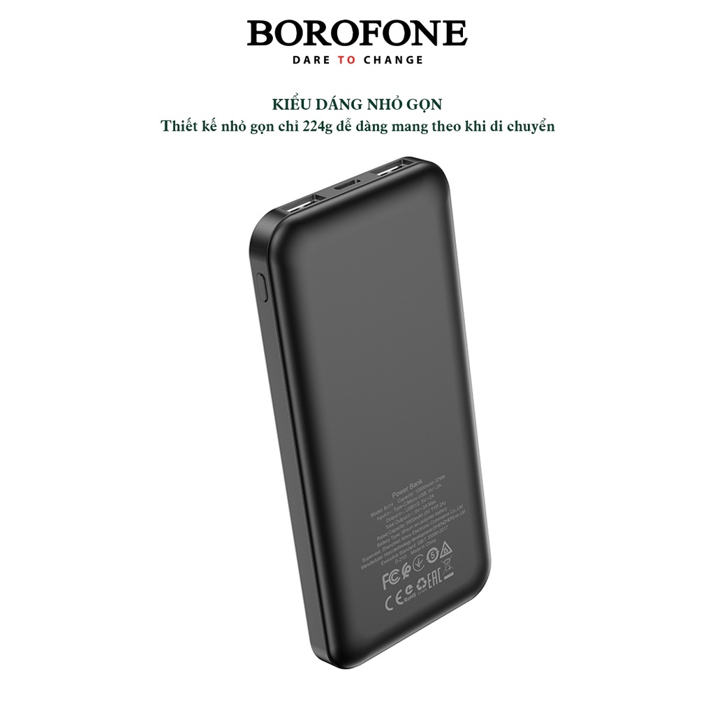 Pin sạc dự phòng Borofone BJ14F 10.000mAh - AK Mobile
