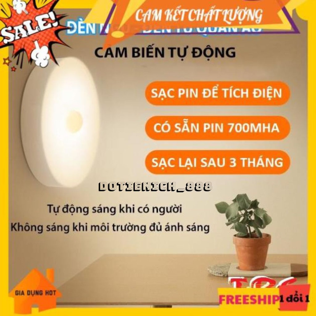 Đèn led cảm ứng chuyển động sạc pin,Đèn ngủ cảm biến thông minh không dây dán tủ quần áo, cầu thang, phòng ngủ