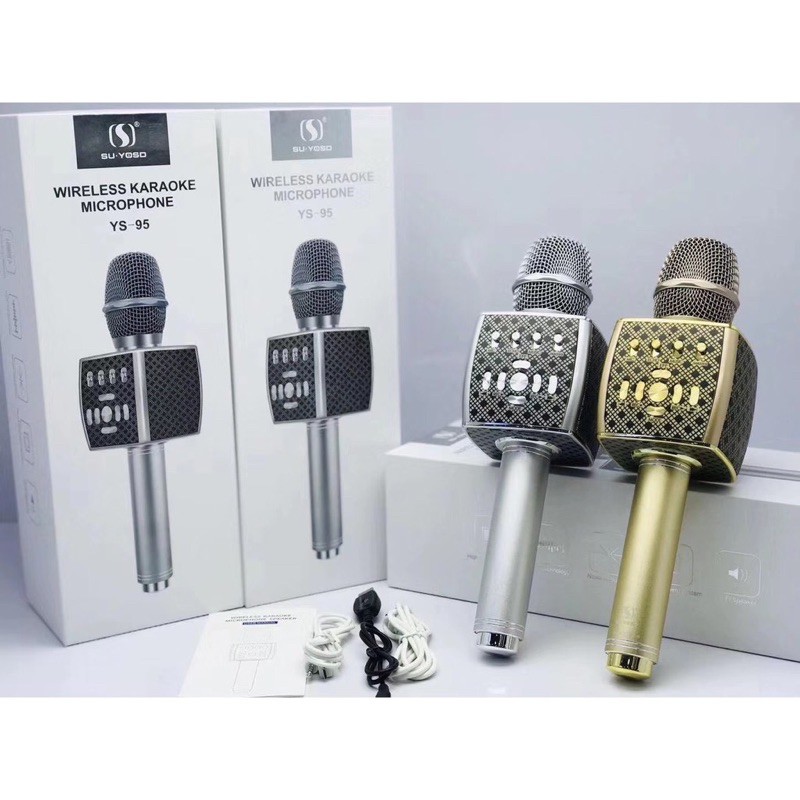 Mic Hat Karaoke Bluetooth Cầm Tay Dòng Cao cấp YS95-YS93-YS92 bảo hanh 1 Năm