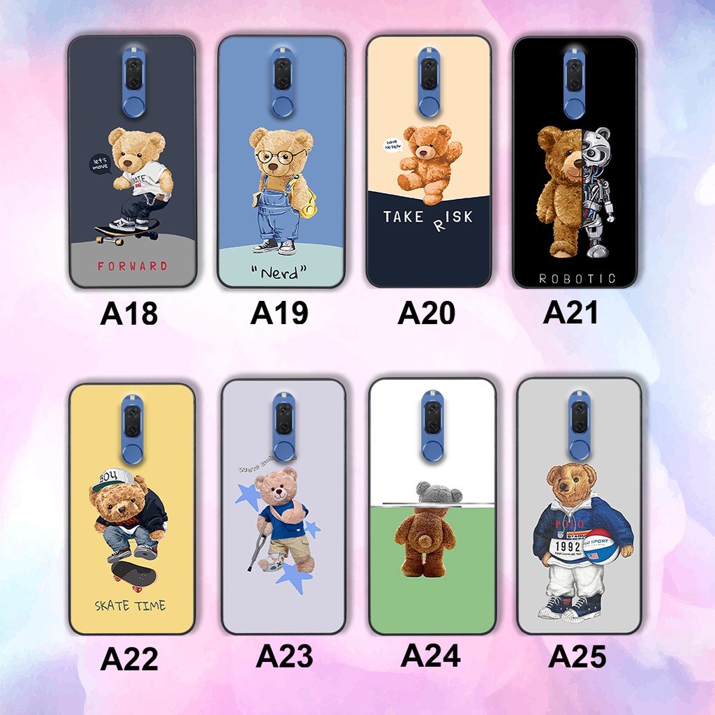 Ốp lưng điện thoại HUAWEI Nova 2I in hình gấu hoạt hình cute đáng yêu