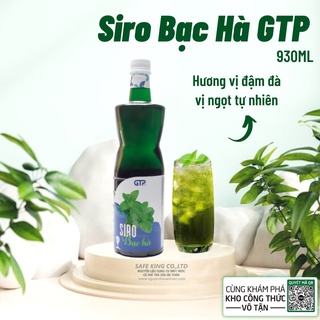 Siro Bạc Hà GTP 1.3kg Hương Vị Đậm Đà, Vị Ngọt Tự Nhiên