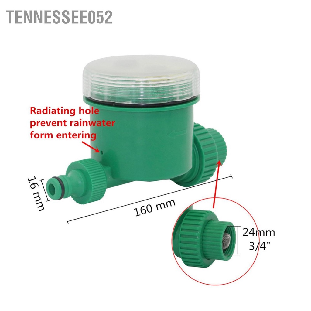 Tennessee052 Bộ điều khiển tưới tự động G3 / 4 Thread Hẹn giờ nước thông minh điện tử cho sân vườn