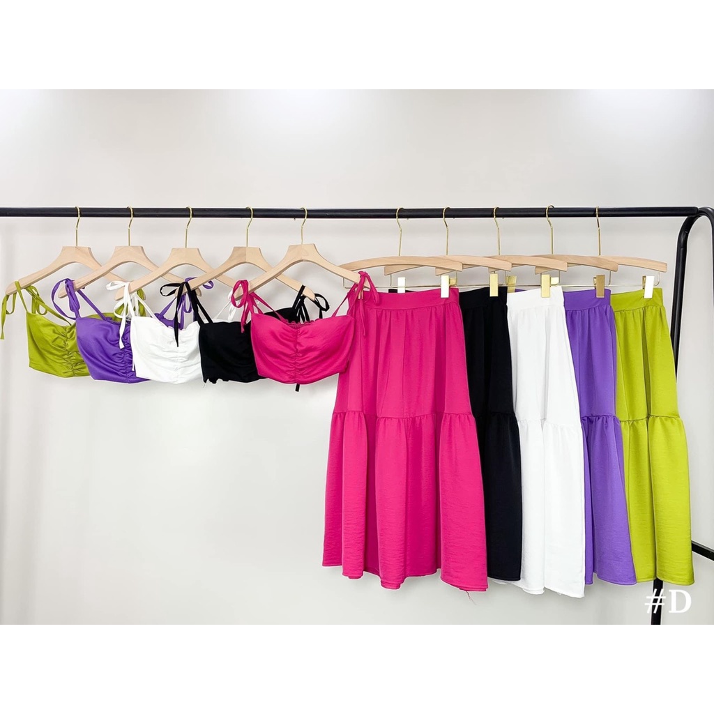 Sét chân váy thô áo 2s maxi đi biên siêu xinh cho chị em mình sống ảo-Minxy shop