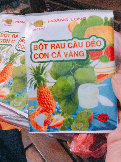 Bột rau câu dẻo con cá vàng( 10g)