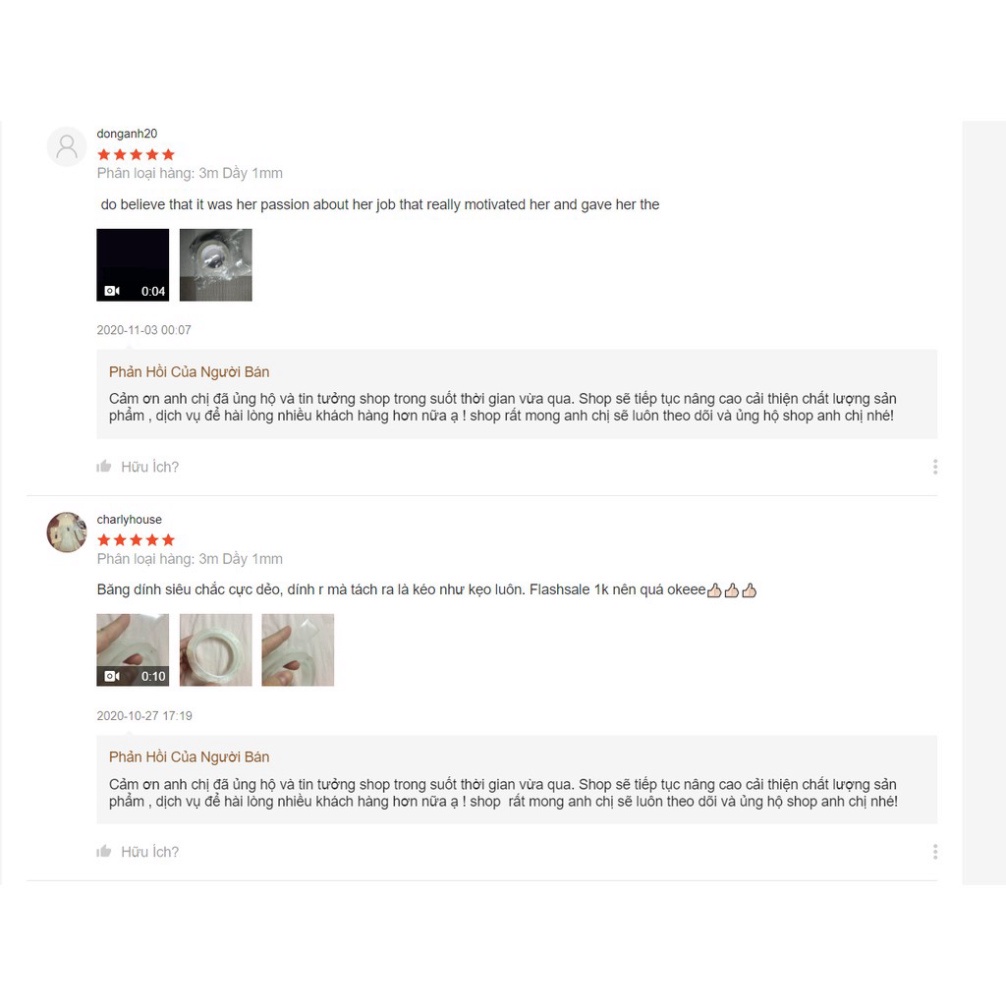 Băng keo dán dính trắng và hai, 2 mặt đa năng trong suốt 3m Dày 1mm 2mm siêu dính supercheap- Kanta store