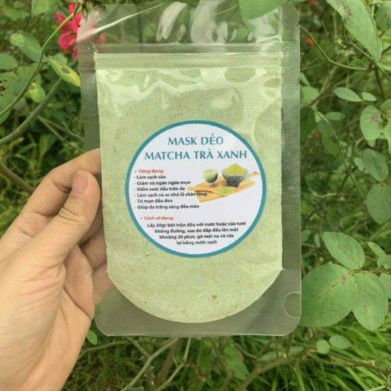 Mặt Nạ Dẻo Matcha Trà Xanh Dưỡng Trắng 50gram Handmade