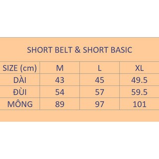 Quần short kaki basic - ẢNH THẬT