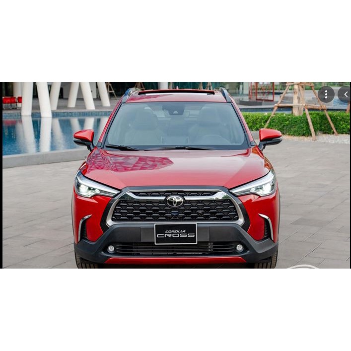 Ốp trang trí mặt Ca Lăng, Calang Toyota Corolla Cross 2020- 2021– Trên dưới