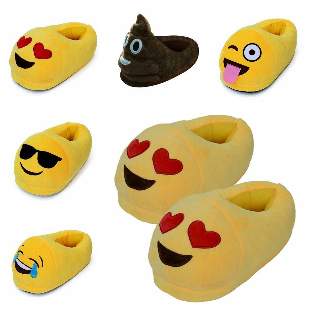 .Dép Bông Đi Trong Nhà Hình Emoji Ngộ Nghĩnh