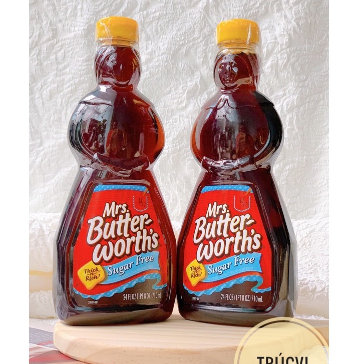 (Siro không đường) Syrup sugar free Mrs.Butter-Worth’s( keto, eat clean, ăn kiêng)