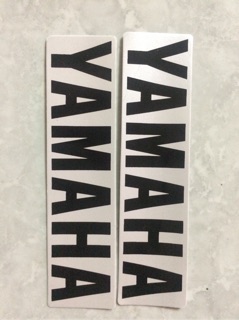 Tem chữ yamaha trắng đen