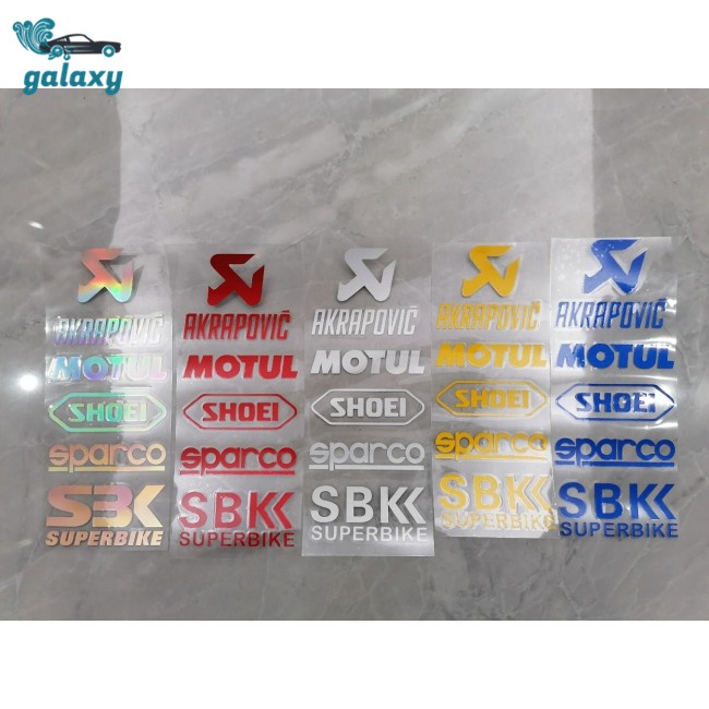 Galaxy Miếng Dán Trang Trí Mũ Bảo Hiểm / Xe Máy / Xe Hơi Phản Quang Độc Đáo