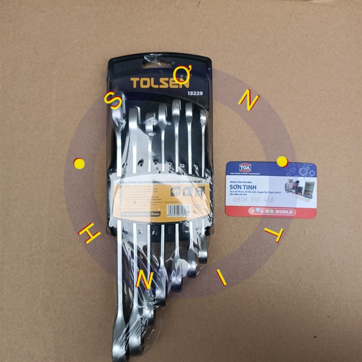 Cờ Lê Miệng - Vòng Tự Động Bộ 7 Cây 8-19mm Tolsen 15229